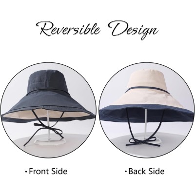 Reversible Wide Brim Sun Hat for Women – UPF 50+ Woman wearing reversible wide brim sun hat with UPF 50 protection