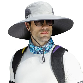Oversize XL/XXL Sun Hat for Large Heads - Wide Brim, UPF50+, Unisex