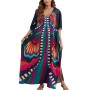 Bohemian Kaftan Dress - Plus Size Beach Cover Up & Loungewear
