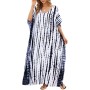 Plus Size Boho Kaftan Dress: Swimsuit Cover Up & Loungewear