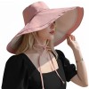 Women's Reversible Wide Brim Sun Hat UPF 50+ Adjustable