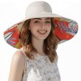 Women Reversible Wide Brim Sun Hat UPF 50+ Adjustable One Size