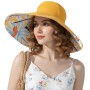 Women's Reversible Wide Brim Sun Hat - UPF50+ for Beach, Hiking, Travel