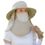 Adjustable Unisex Sun Hat with Face & Neck Coverage - Breathable for Outdoor Activities
