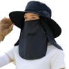 Unisex Adjustable Sun Hat with Neck Flap & Face Shield - Lightweight Breathable for Outdoor Work Hiking