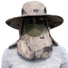 Adjustable Unisex Sun Hat with Neck Flap - 360° UV Protection, Lightweight, Breathable for Hiking Fishing Garden