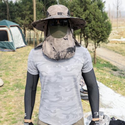 Adjustable unisex sun hat with neck flap and 360 degree UV protection