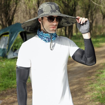 Oversize Unisex UPF50+ Wide Brim Sun Hat for Fishing