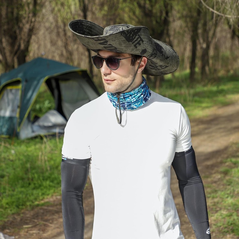 Oversize Unisex UPF50+ Wide Brim Sun Hat for Fishing