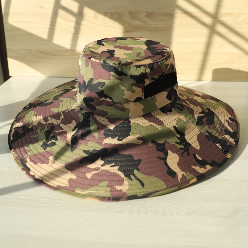 Oversize Unisex UPF50+ Sun Hat for Large Head, Wide Brim