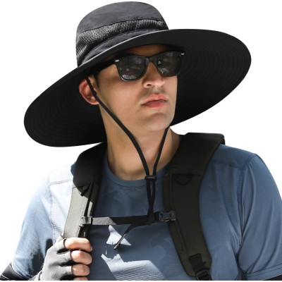 UPF50+ Adjustable Wide Brim Sun Hat for Men Women UPF50+ adjustable wide brim sun hat for men women, ventilated packable bucket hat for safari, hiking and fishing