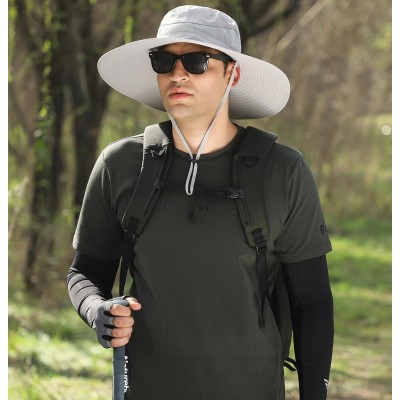 Unisex wide brim sun hat with UPF50+ UV protection