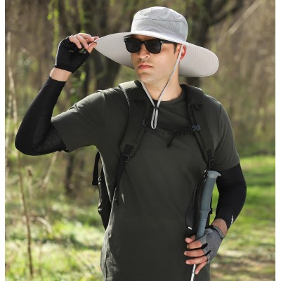 Unisex wide brim sun hat with UPF50+ UV protection