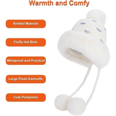 Women’s Cream White Peruvian Winter Beanie: Fleece Lined Ski Hat Women’s Cream White Peruvian Winter Beanie with Fleece Lining, Ponytail Cut, and 3 Pompoms