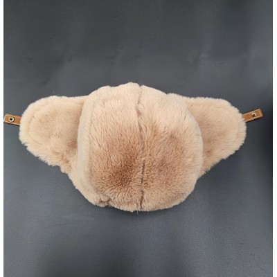Khaki Faux Fur Lined Ushanka Trapper Winter Hat Khaki faux fur lined ushanka trapper hat, windproof water-repellent winter hat for men and women
