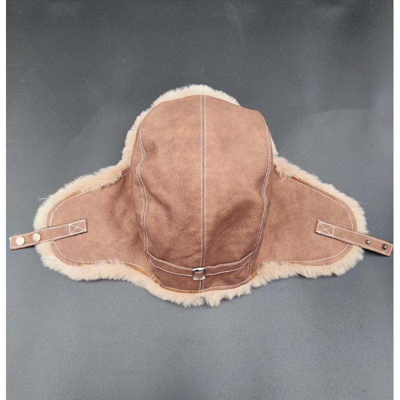 Khaki Faux Fur Lined Ushanka Trapper Winter Hat Khaki faux fur lined ushanka trapper hat, windproof water-repellent winter hat for men and women