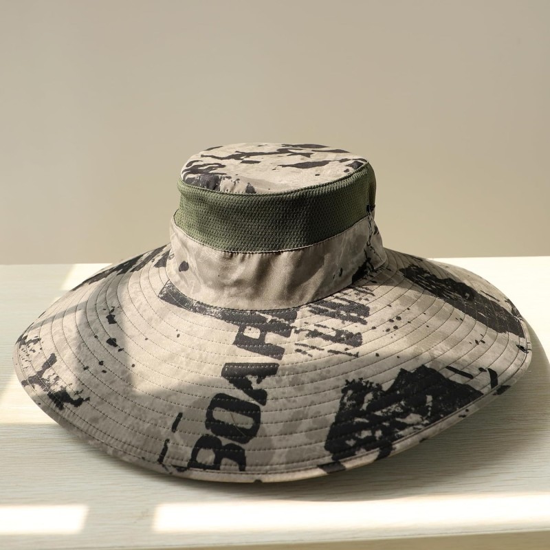 UPF50+ wide brim sun hat for men and women, adjustable, ventilated, packable for outdoor use
