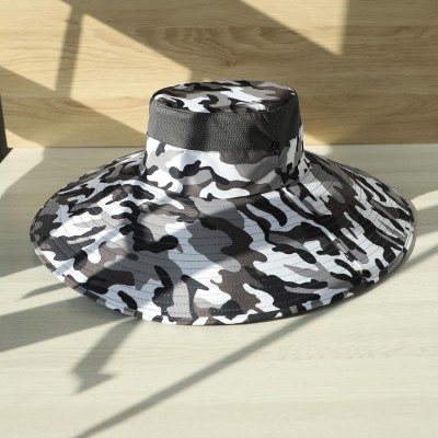 Unisex UPF50+ Wide Brim Sun Hat for Fishing Hiking Safari