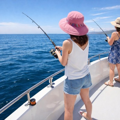 Women's pink reversible wide brim sun hat with UPF 50+ for beach and gardening