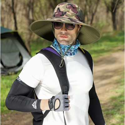 Oversized Unisex UPF50+ Sun Hat for Large Head, Wide Brim Fishing Bucket Hat