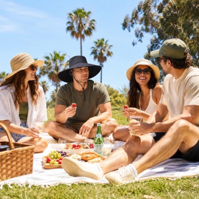 Wide Brim Sun Hat UV Protection Packable Outdoor Hat Wide brim sun hat for men and women with UV protection, packable design