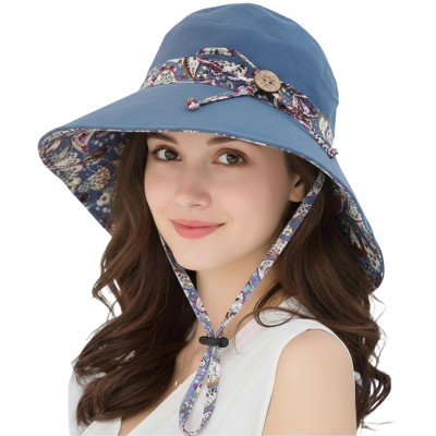 Reversible Bohemian Wide Brim Sun Hat UPF50+ for Travel and Beach Women's Reversible Bohemian Wide Brim UPF50+ Sun Hat for Beach Hiking