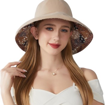 Women’s Reversible Bohemian Wide Brim Sun Hat UPF50+ for Hiking Beach Travel One Size Women’s Reversible Bohemian Wide Brim Sun Hat UPF50+ for Hiking Beach Travel One Size