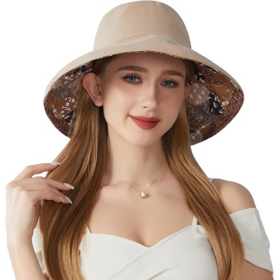 Women’s Reversible Bohemian Wide Brim Sun Hat UPF50+ Women's Reversible Bohemian Wide Brim UPF50+ Sun Hat for Hiking Beach Travel