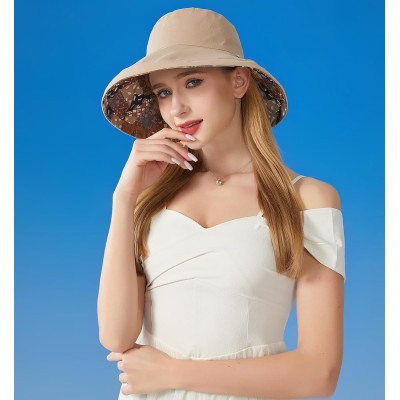 Women’s Reversible Bohemian Wide Brim Sun Hat UPF50+ Women's Reversible Bohemian Wide Brim UPF50+ Sun Hat for Hiking Beach Travel