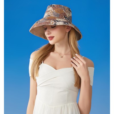 Women’s Reversible Bohemian Wide Brim Sun Hat UPF50+ Women's Reversible Bohemian Wide Brim UPF50+ Sun Hat for Hiking Beach Travel