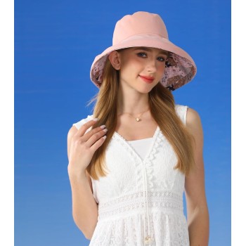 Women’s Reversible Wide Brim Sun Hat UPF50+ Bohemian Bucket Hat for Hiking Beach Travel One Size Women’s Reversible Wide Brim Sun Hat UPF50+ Bohemian Bucket Hat for Hiking Beach Travel One Size