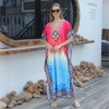 Women's Plus Size Bohemian Kaftan Dress - Beach Cover Up, Swimwear Loungewear 5D17