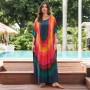 Floral Bohemian Plus Size Kaftan Dress - Beach Cover Up, Loungewear Nightgown for Women 1130 Floral Bohemian Plus Size Kaftan Dress - Beach Cover Up, Loungewear Nightgown for Women 1130