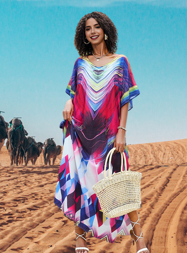 Women Kaftan Dresses Plus Size Swimsuit Coverup for 2025 Summer